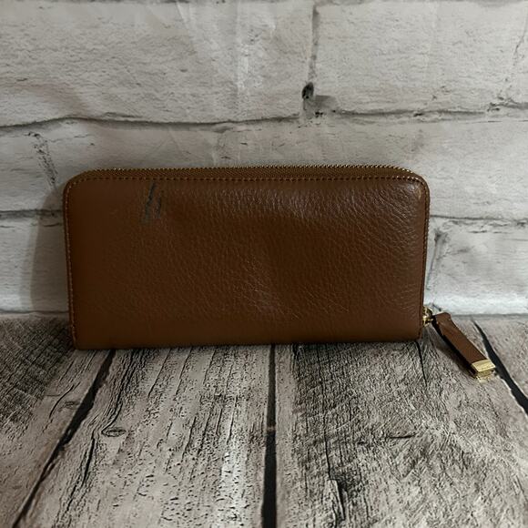 Calvin Klein Brown Leather Wallet, Pre-owned - Picture 2 of 4